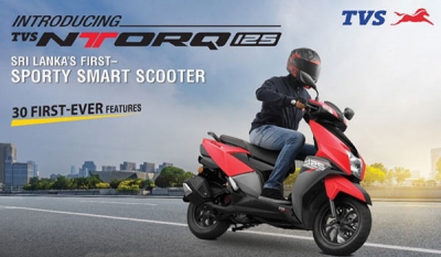 TVS Motor Company launches its stylish, sporty SMART scooter – TVS NTORQ 125 in Sri Lanka