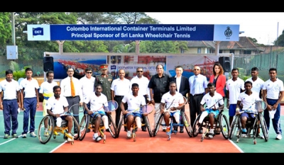 CICT funds two international-standard courts at SLTA for wheelchair tennis