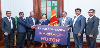 HUTCH Joins Nation’s Rebuild Effort with Rs.60 Million Contribution to ‘Rebuild Sri Lanka’ Fund