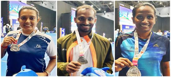 Sri Lankans shine with three silver medals at BWF World Senior Championships 2025