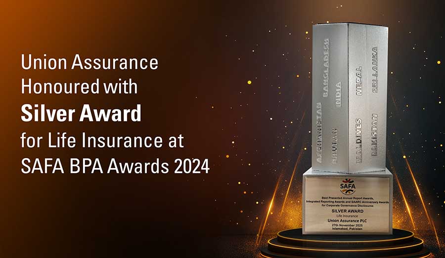 Union Assurance Honoured with Silver Award for Life Insurance at SAFA BPA Awards 2024