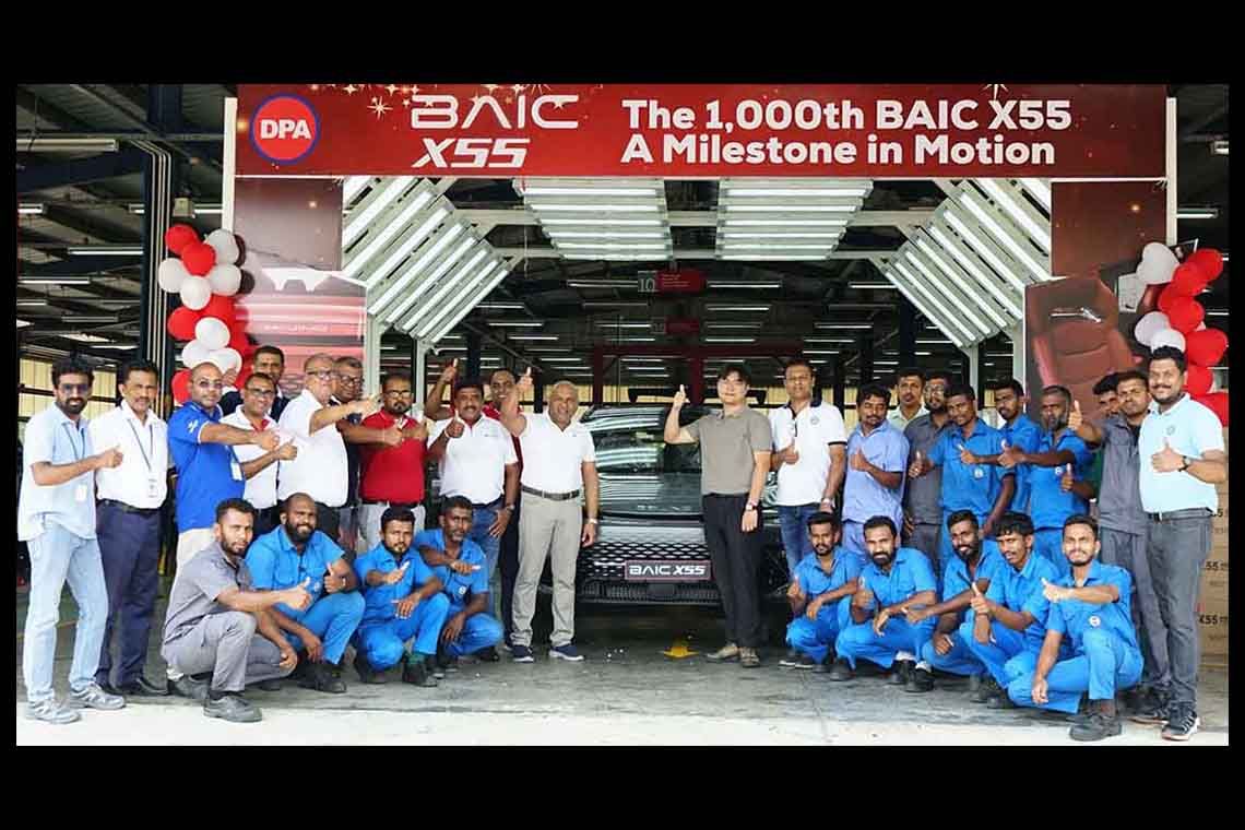 More than 1,000 BAIC X55 SUVs hit Sri Lankan roads