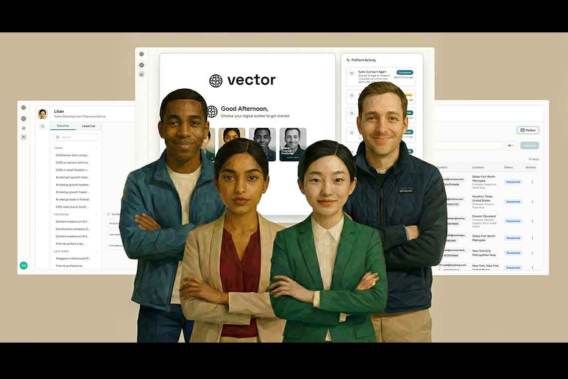 Vector Agents Announces Its Digital Worker Platform, Bringing AI Teammates to Every Department