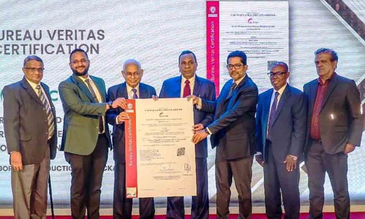 Cap Snap Lanka receives six international certifications including ISO-FSSC