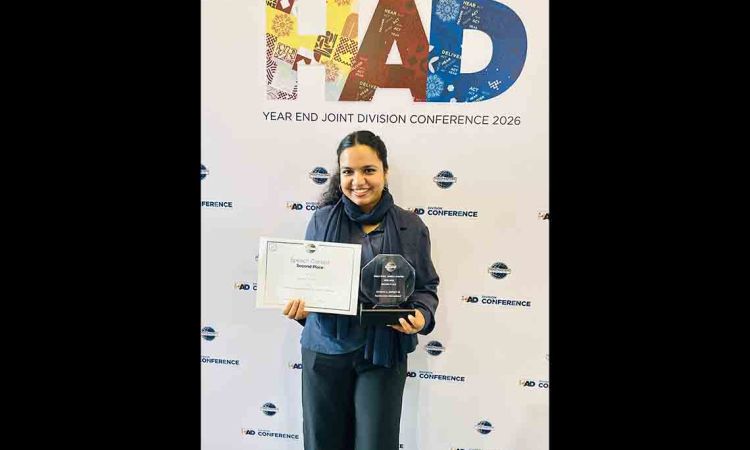 Sysco LABS Toastmaster Secures Podium Finish at Divisional Contest