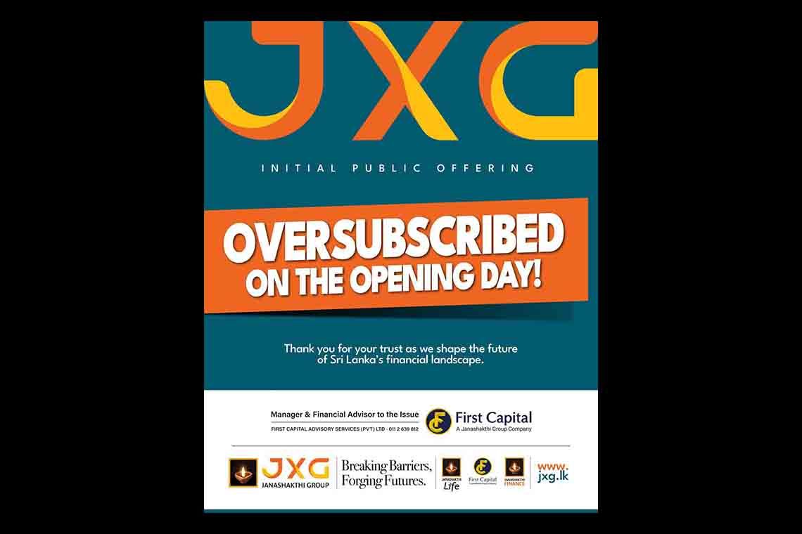 JXG IPO oversubscribed showcasing strong investor confidence