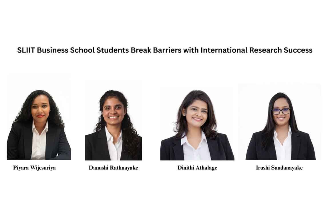 SLIIT Business School Students Break Barriers with International Research Success