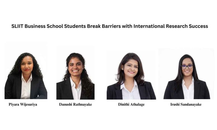 SLIIT Business School Students Break Barriers with International Research Success