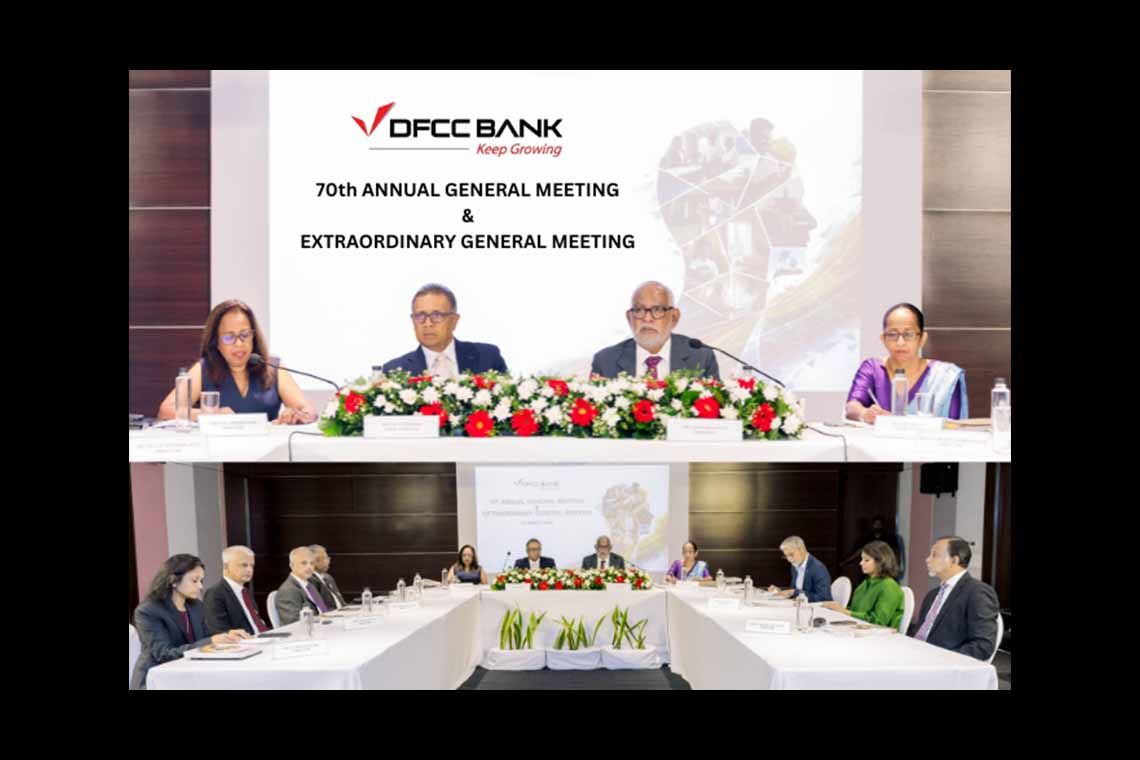 DFCC Bank Marks 70th AGM with Shareholder Approval for Strategic Capital Raising