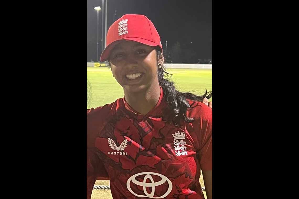 Malisha Tennakoon with Sri Lankan roots now proudly donning England U-19 jersey