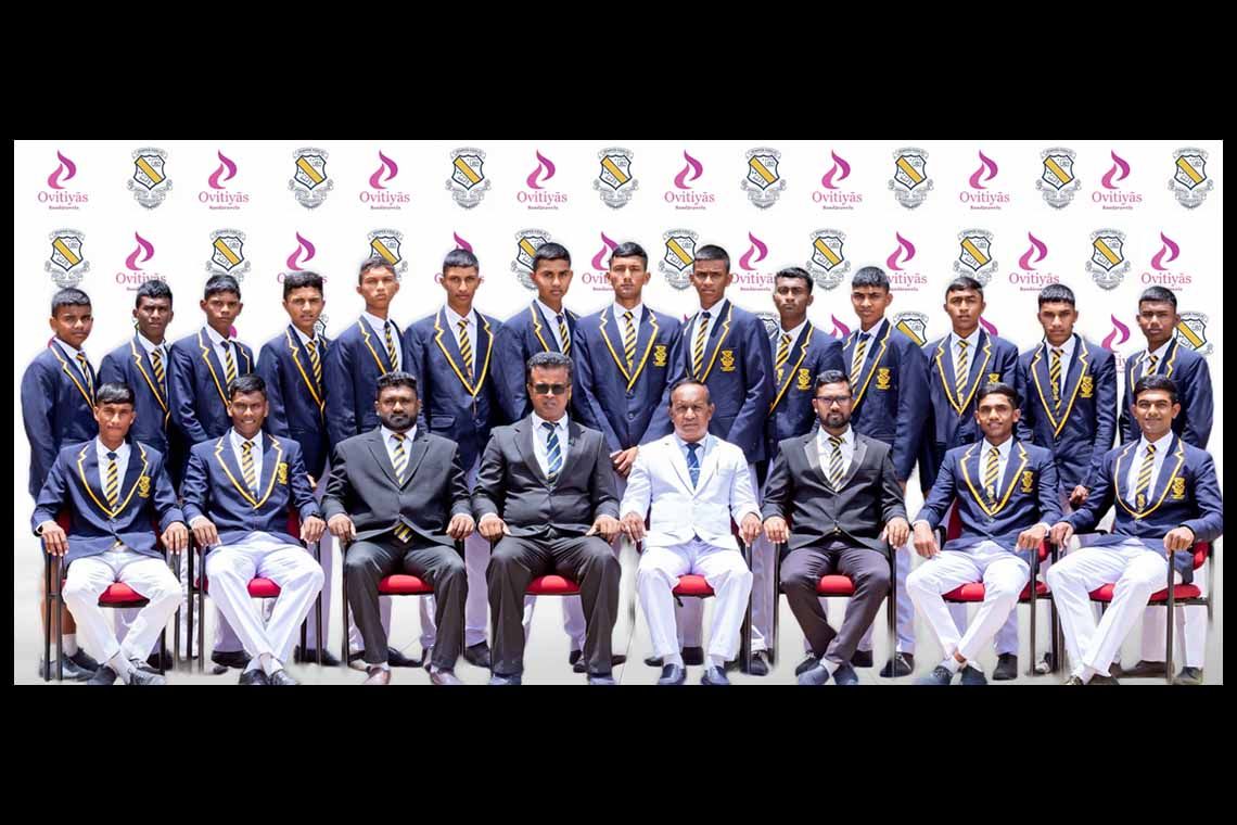 Ovitiyas Group step forward to sponsor warm up kits for St. Joseph's team gearing up for the 21st Uva Battle of the Golds