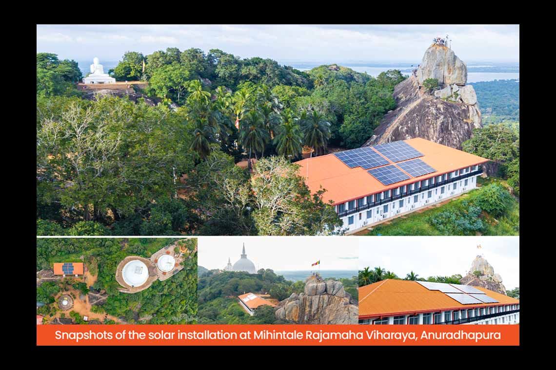 Hayleys Solar installs 80kW solar system at Mihintale Rajamaha Viharaya