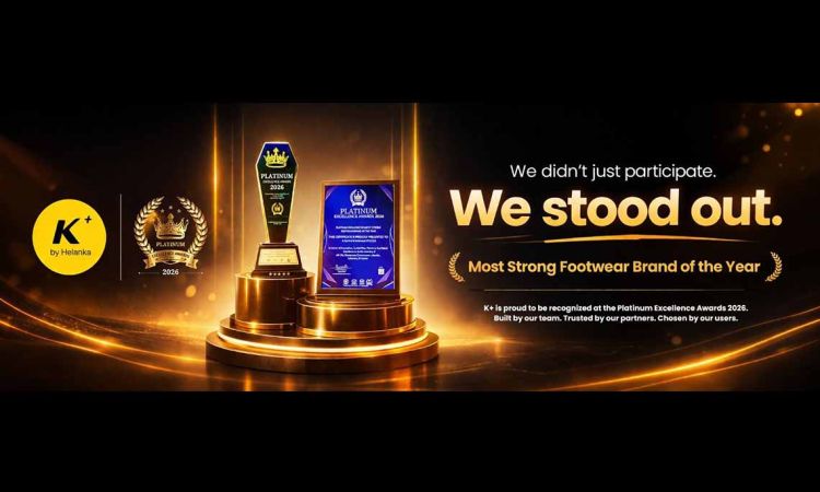 K+ by Helanka Named Strongest Footwear Brand of the Year at Platinum Excellence Awards 2026