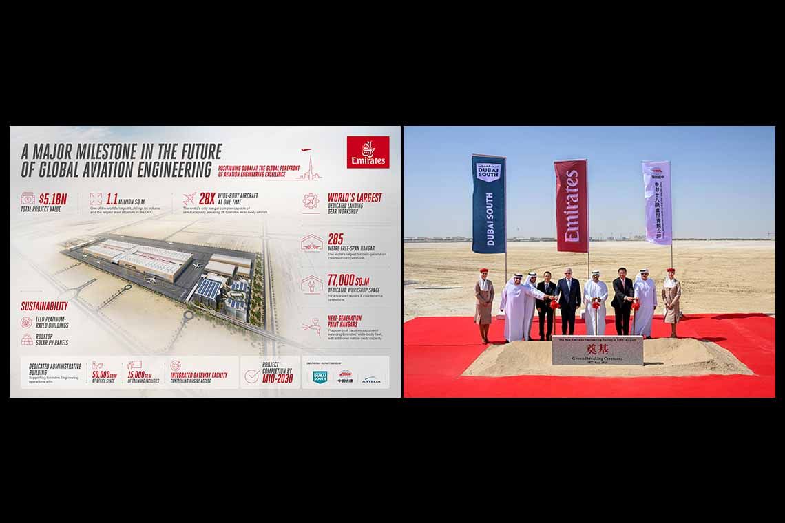 Emirates breaks ground on US$ 5.1-billion ultra modern engineering facility at Dubai South