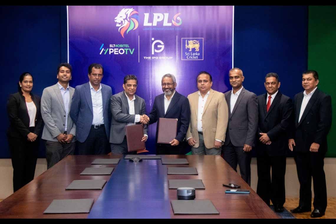 SLT-MOBITEL PEOTV Partners with the IPG Group as the Exclusive Media and Broadcast Partner for the Lanka Premier League LPL