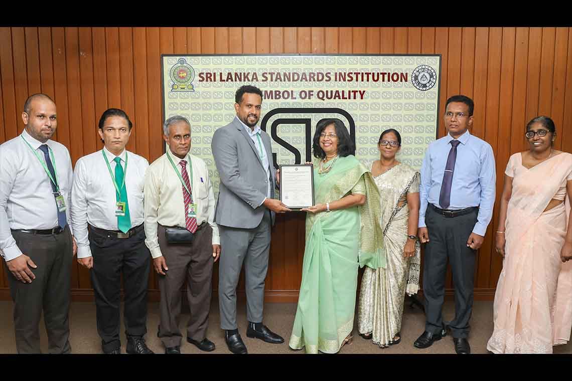 Swadeshi Khomba Baby Soap was awarded the SLS certification by the Sri Lanka Standards Institution SLSI
