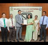 Swadeshi Khomba Baby Soap was awarded the SLS certification by the Sri Lanka Standards Institution (SLSI)