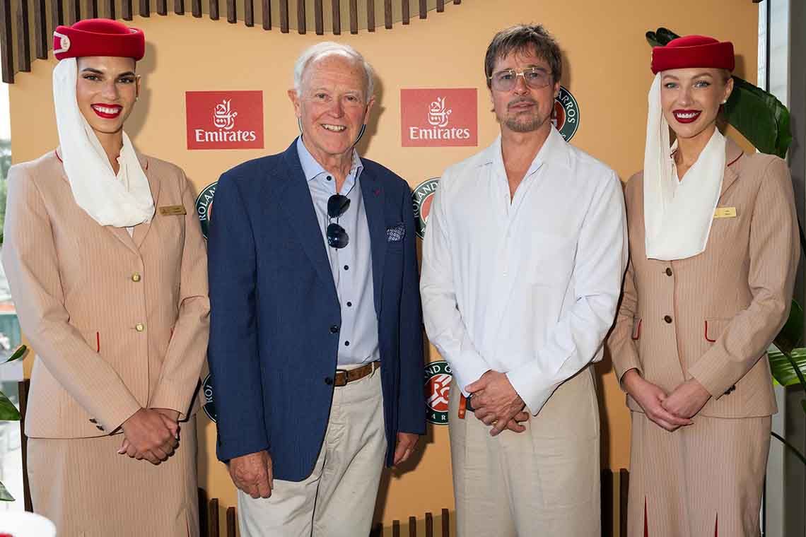 Emirates hosts Brad Pitt at Roland-Garros 2026
