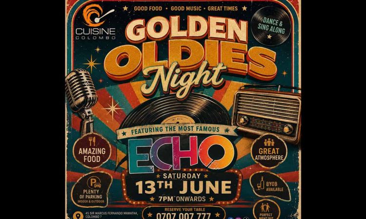 Cuisine Colombo - Courtside Turns Back the Clock with “Golden Oldies Night”