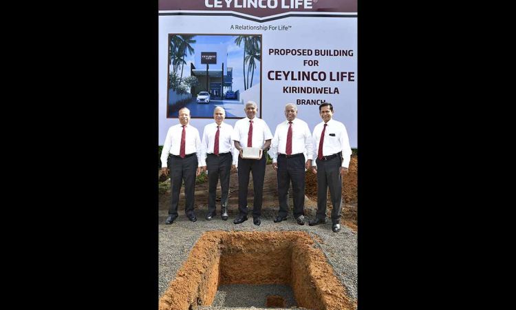 Going Green in Kirindiwela : Ceylinco Life begins work on 36th company-owned building