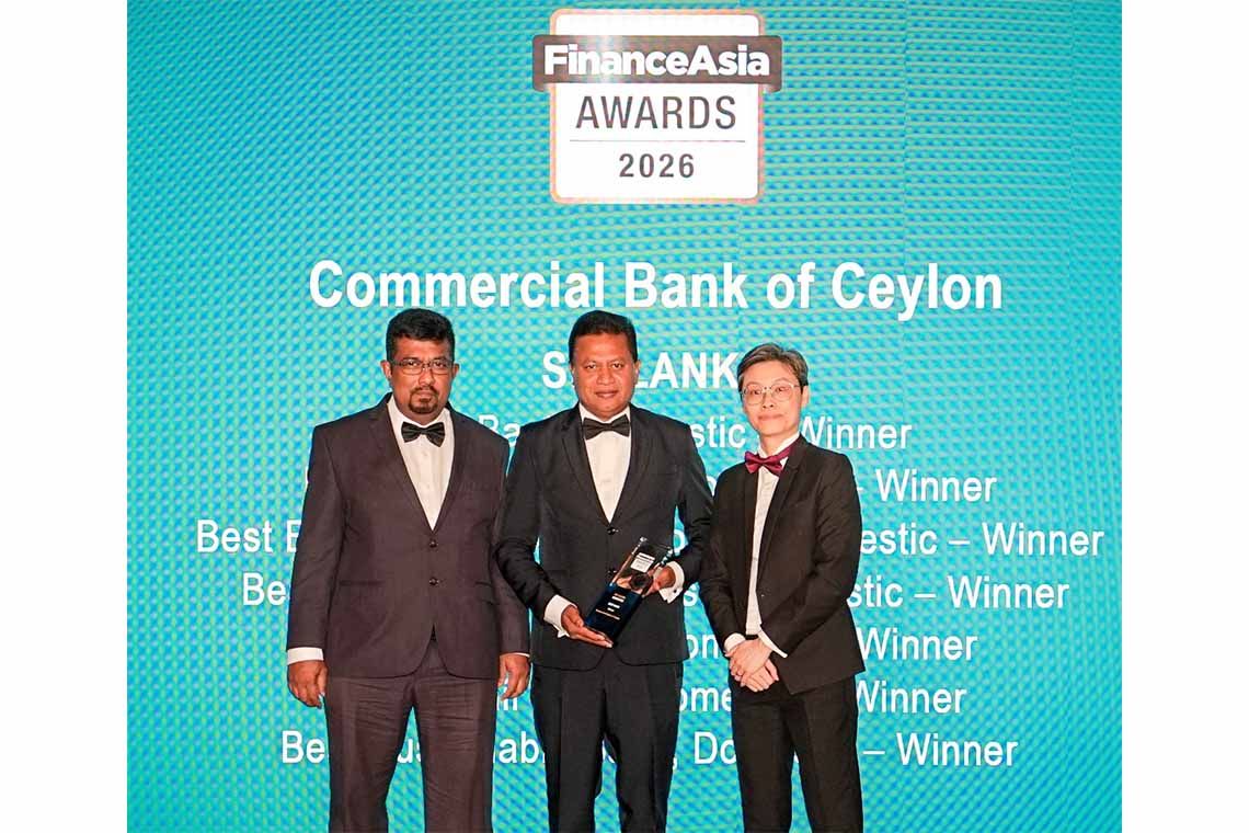 Commercial Bank makes history with biggest FinanceAsia awards haul by a Sri Lankan bank