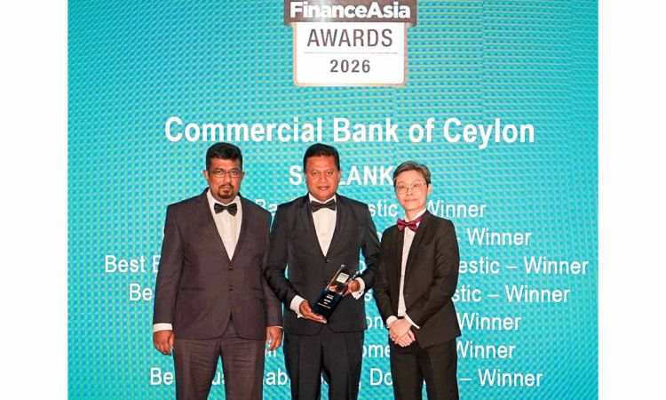 Commercial Bank makes history with biggest FinanceAsia awards haul by a Sri Lankan bank
