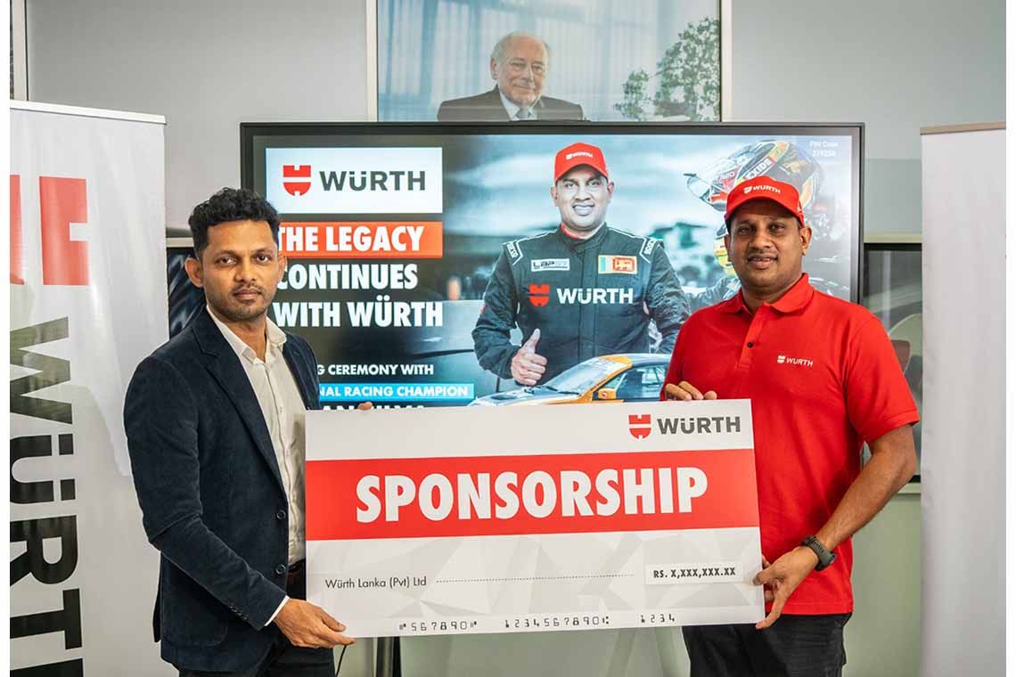 Würth and National Racing Champion Ashan Silva Renew Winning Partnership