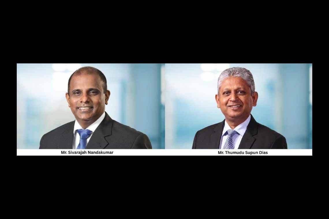HNB Finance PLC Welcomes Mr. Sivarajah Nandakumar and Mr. Thumudu Supun Dias to the Board as Non-Independent Non-Executive Directors