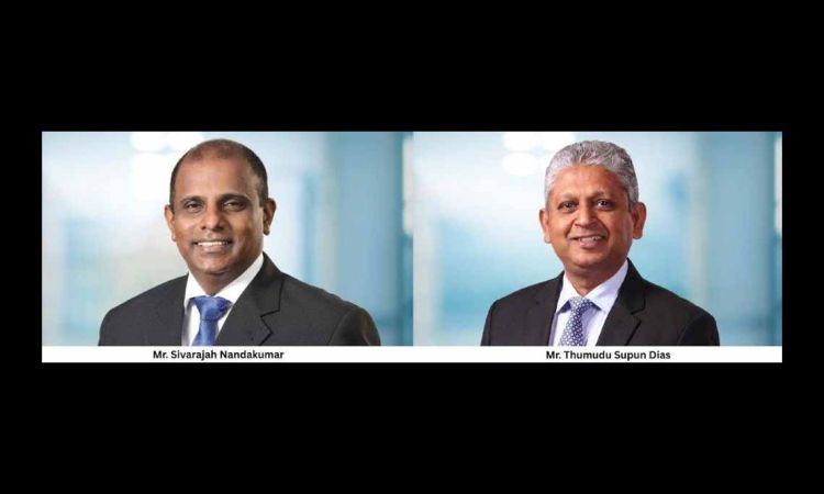 HNB Finance PLC Welcomes Mr. Sivarajah Nandakumar and Mr. Thumudu Supun Dias to the Board as Non-Independent Non-Executive Directors