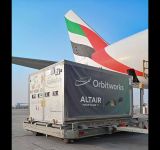 Emirates SkyCargo transports Orbitworks’ Altair-1, the first commercial AI-enabled satellite developed and manufactured in the UAE