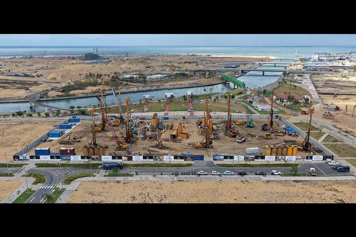 Home Lands Completes 60% Piling Work of ‘Central Park Boulevard Port City Colombo’ in Record Time