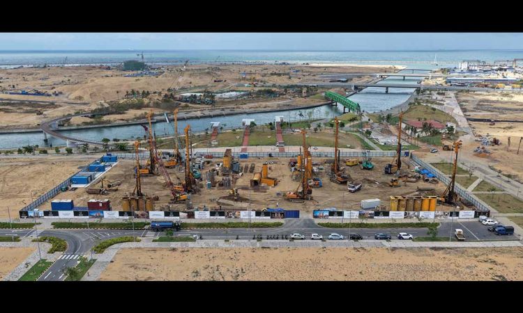 Home Lands Completes 60% Piling Work of ‘Central Park Boulevard Port City Colombo’ in Record Time