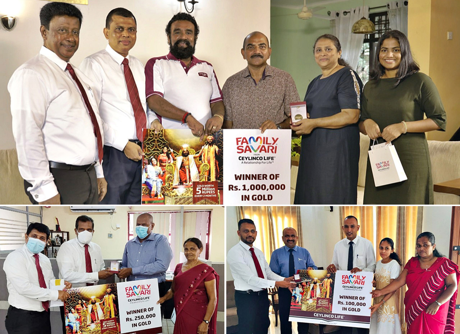 businesscafe More Ceylinco Life policyholders receive their Family Savari gold