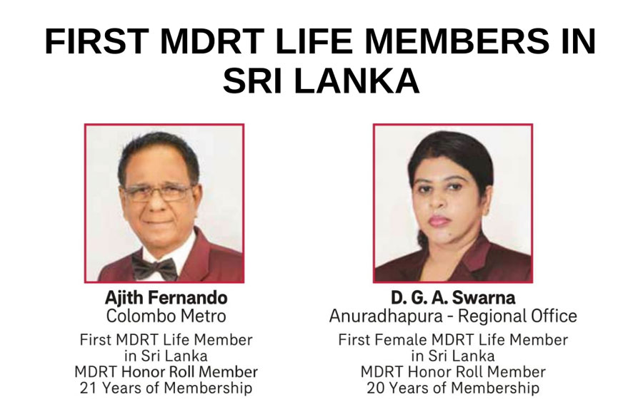 AIA Sri Lanka is 1 MDRT in the country and 77 in the world