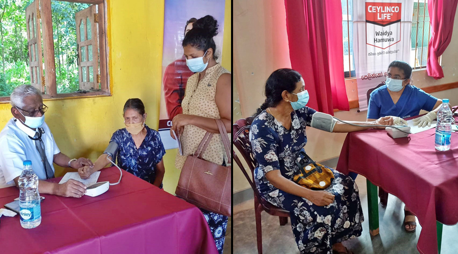 Ceylinco Life conducts free medical camps in Wellawaya Tissamaharama