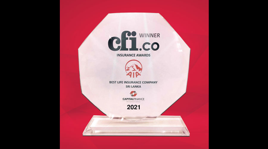AIA Insurance globally recognised as the Best Life Insurance Company in Sri Lanka for the 3rd time