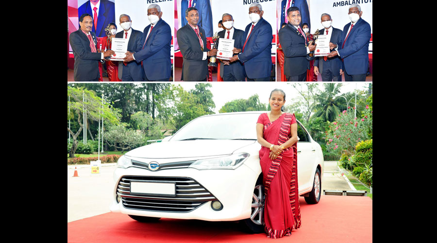 Ceylinco Life presents hybrid sedan and 500 awards at Annual Awards ceremony