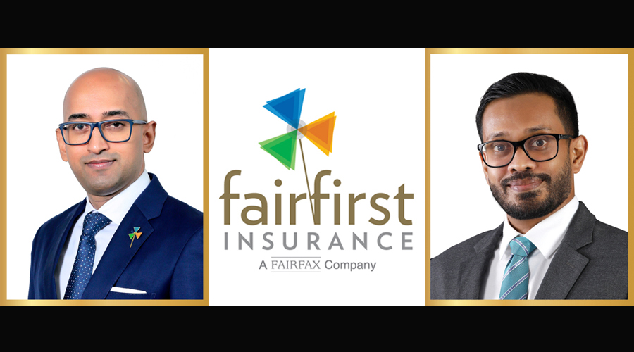 Sandeep Gopal CEO of Fairfirst Insurance and Sasith Bambaradeniya CMO of Fairfirst Insurance
