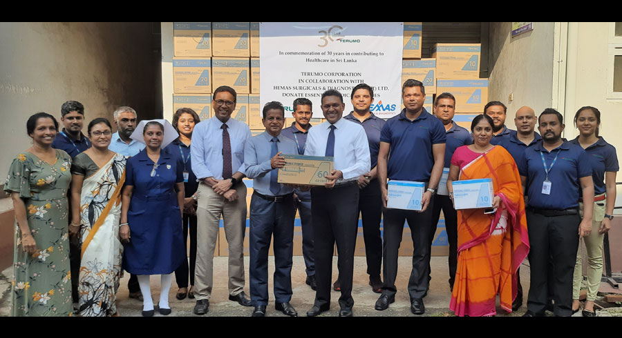 Terumo and Hemas donate hypodermic syringes to Lady Ridgeway Hospital to commemorate 30 years of partnership in Sri Lanka