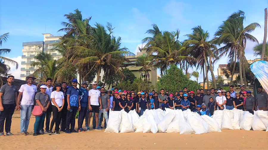 Allianz Lanka and Pearl Protectors Join Hands for Beach Cleanup