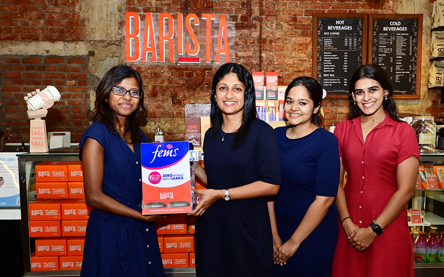 Fems HER Foundation collaborates with Barista to provide easy access to menstrual hygiene