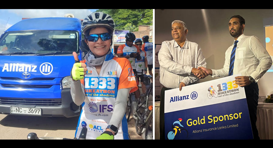 Allianz Lanka Pedals Forward as Gold Sponsor of 1333 Bikeathon for 3rd Year Driving Mental Health Awareness