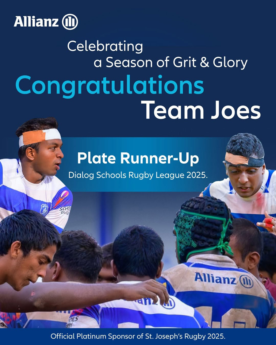 Allianz Insurance Lanka Limited stands behind St. Josephs College as they end yet another season on a high note