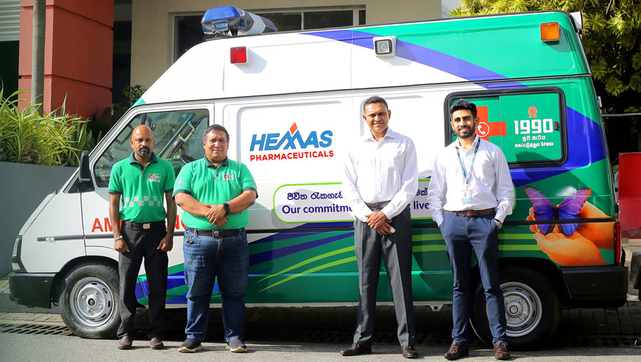 Hemas Pharmaceuticals Partners with the 1990 Suwa Seriya Foundation for the Adopt an Ambulance Initiative