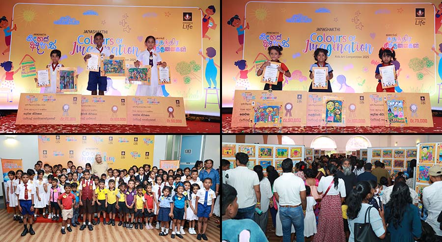 Janashakthi Life s Nidahas Adahas art competition attracts over 20000 entries from children across the country