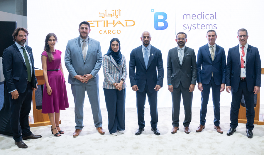 Etihad Cargo Signs MOU for Sustainable Pharmaceutical Transportation Solutions with B Medical Systems