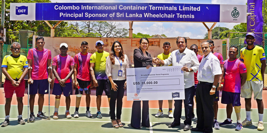 CMF and CICT fund Sri Lanka s Wheelchair Tennis Programme with another US 35000