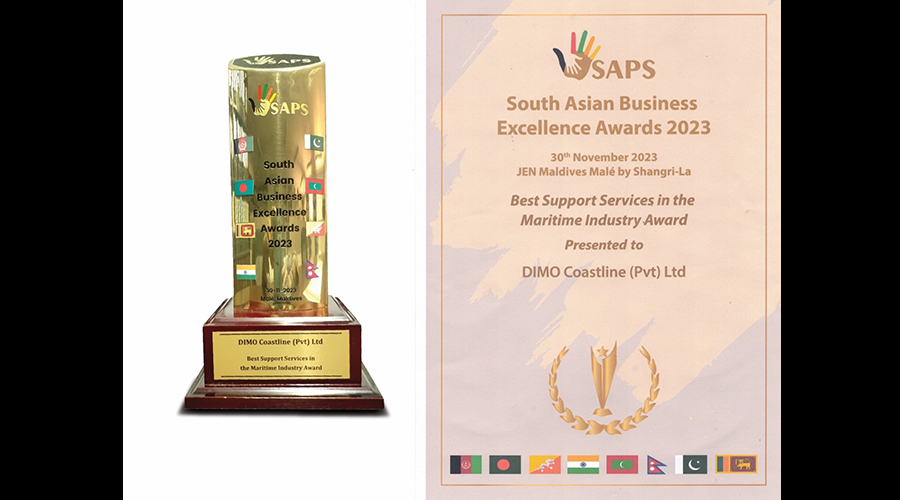 DIMO Coastline Pvt Ltd Clinches Prestigious Recognition at South Asian Business Excellence Awards 2023