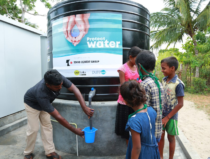 Tokyo Cement Gifts Clean Drinking Water to Three Villages in Poonakary
