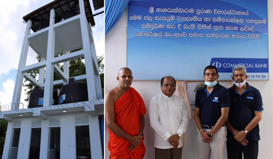 ComBank provides water sanitation facilities to Sri Nagarukkarama Temple